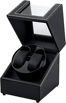 Watch Winder for 2 Watches – Faux Leather / Carica Orologio 2 orologi – Similpelle-0