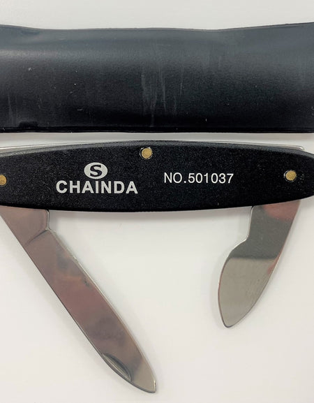 Coltellino apricasse doppia lama - Double blade watch case opener knife-0