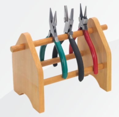 Portapinze in legno, fino a 6-8 pinze (pinze non incl.) / Wooden pliers holder, up to 6/8 pcs. (pliers not incl.)-0
