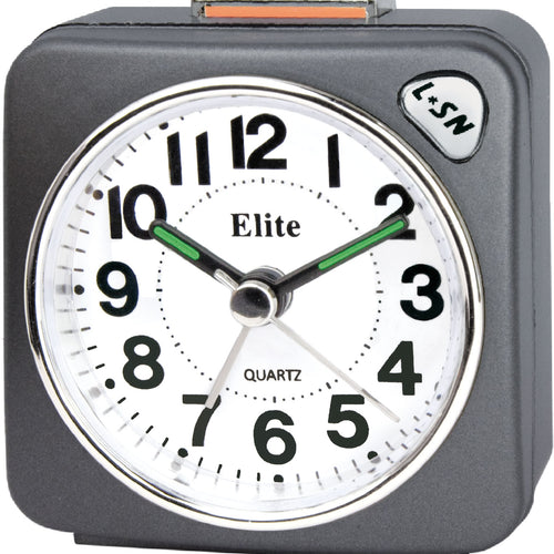 Load image into Gallery viewer, ELITE Sveglia silent con luce e snooze - ANTRACITE - Silent alarm clock with light and snooze - GREY-0
