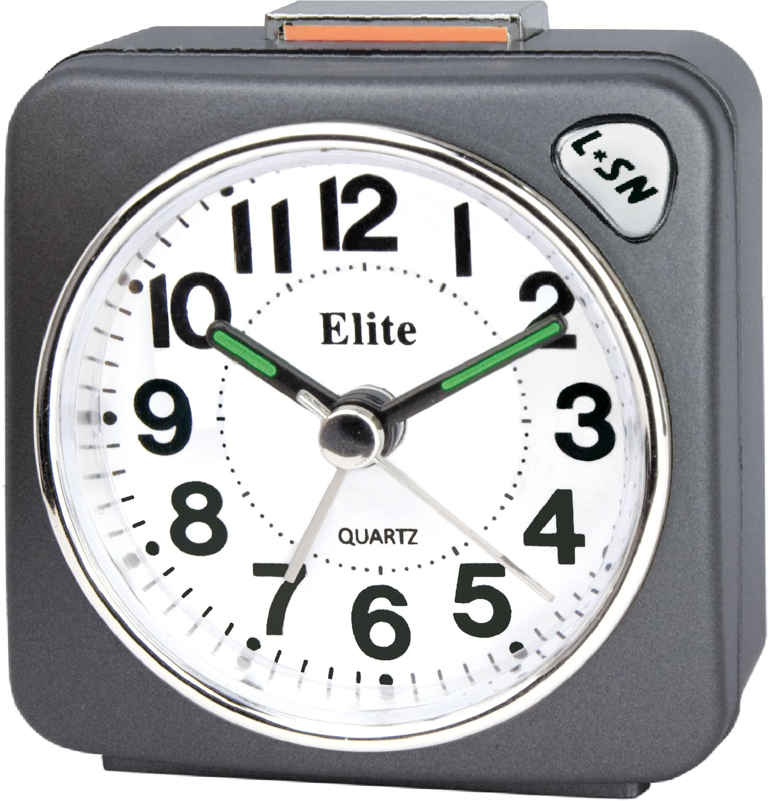 ELITE Sveglia silent con luce e snooze - ANTRACITE - Silent alarm clock with light and snooze - GREY-0