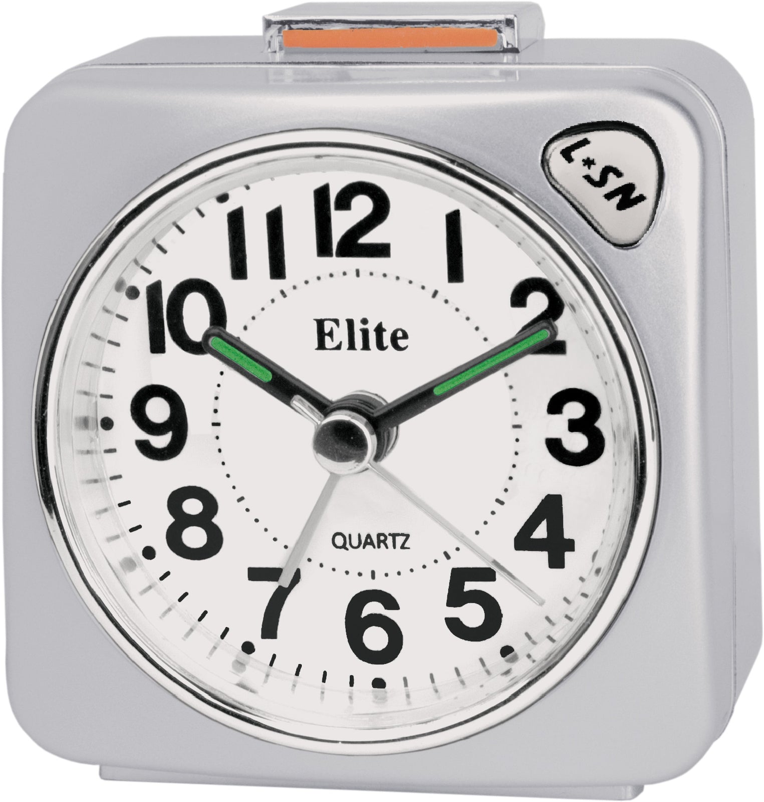 ELITE Sveglia silent con luce e snooze - ARGENTO - Silent alarm clock with light and snooze - SILVER-0