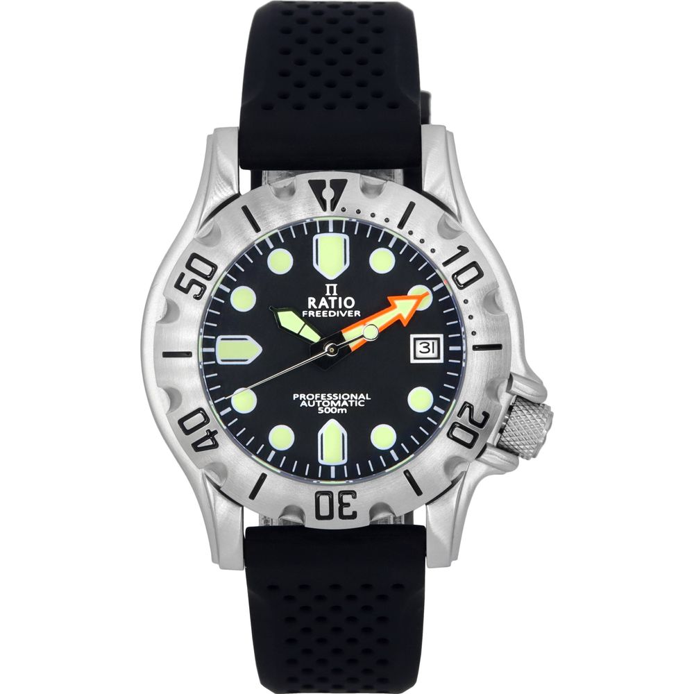 Ratio FreeDiver Professional Sapphire Black Dial Automatic RTF009 500M Men's Watch