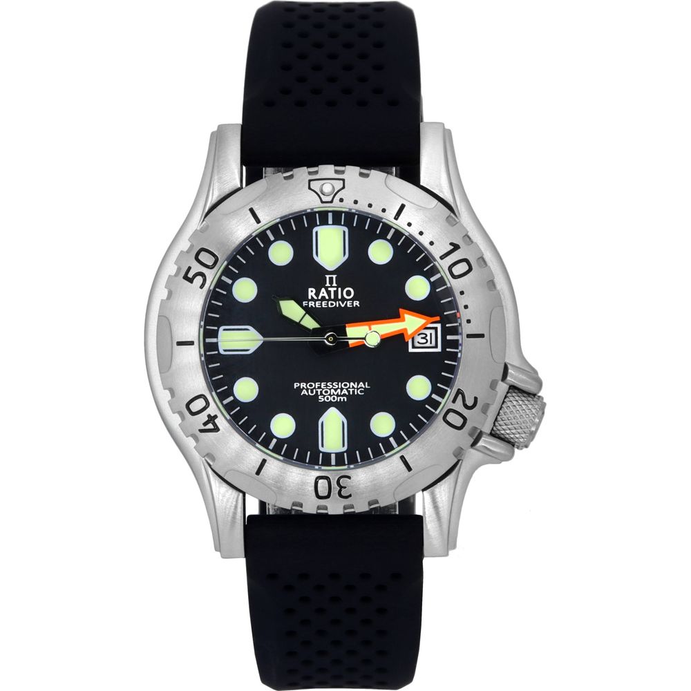 Ratio FreeDiver Professional Sapphire Black Dial Automatic RTF015 500M Men's Watch