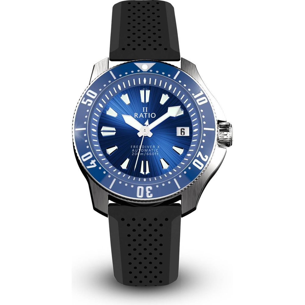 Ratio FreeDiver X Ocean Blue With Blue Ceramic Inlay Automatic RTX003 200M Men's Watch