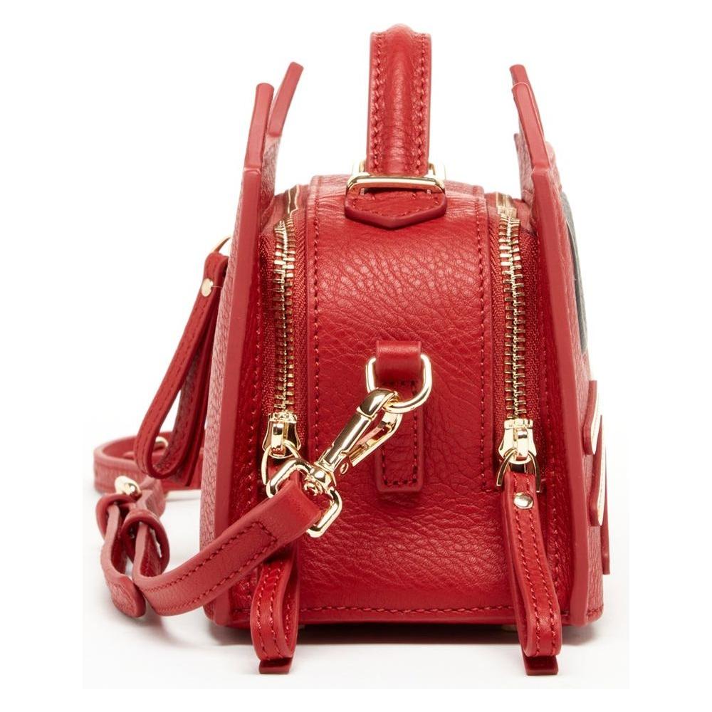 SUSU Leather Cat Bag Red Crossbody