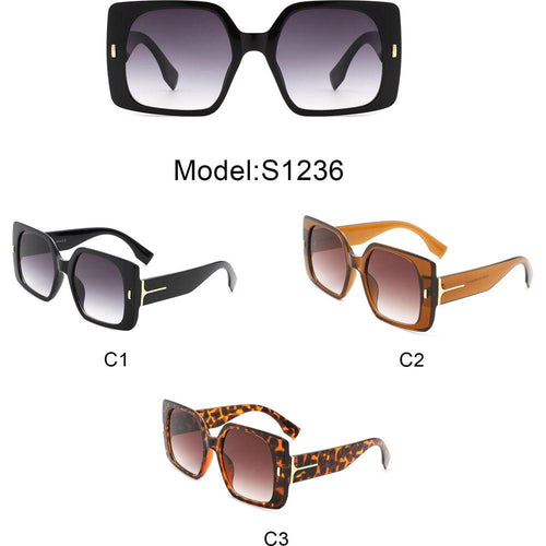 Load image into Gallery viewer, Snap - Chic Square Flat Top Fashion Sunglasses for Women
