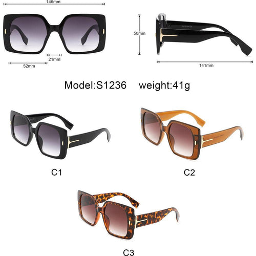 Load image into Gallery viewer, Snap - Chic Square Flat Top Fashion Sunglasses for Women
