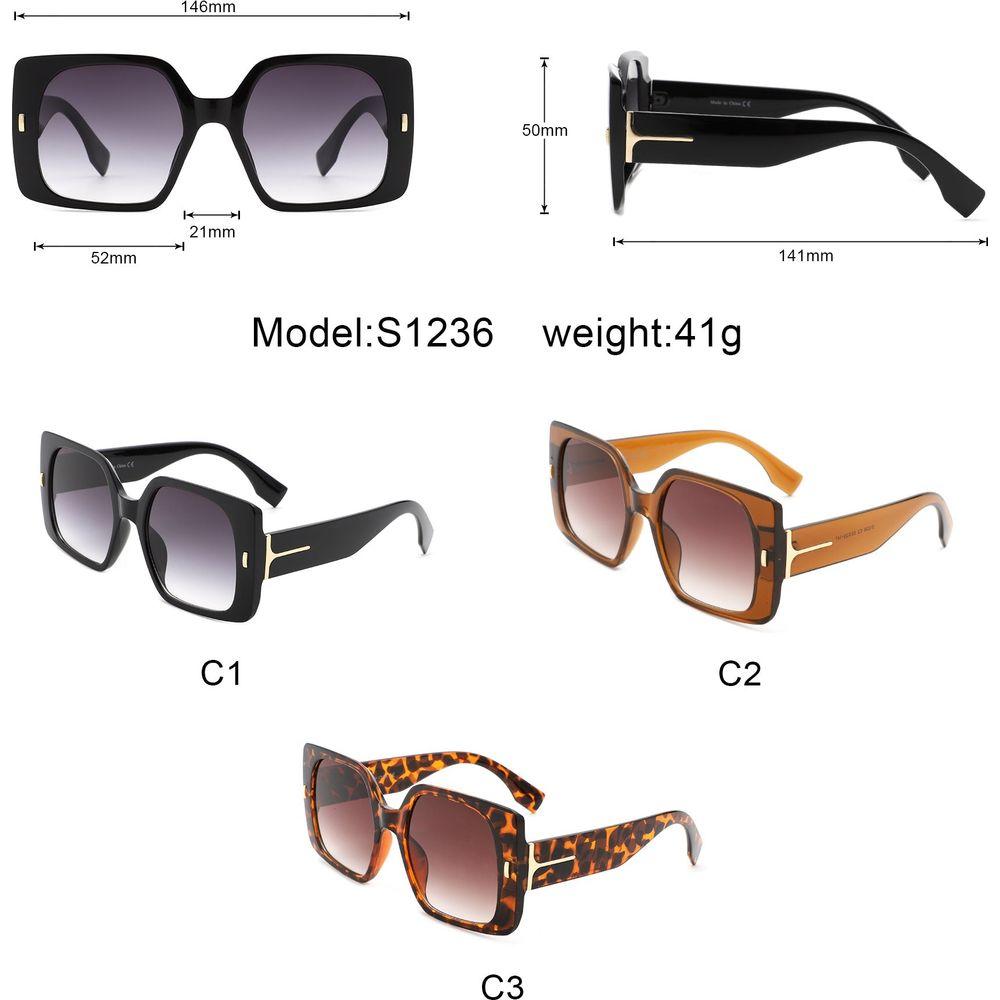 Snap - Chic Square Flat Top Fashion Sunglasses for Women