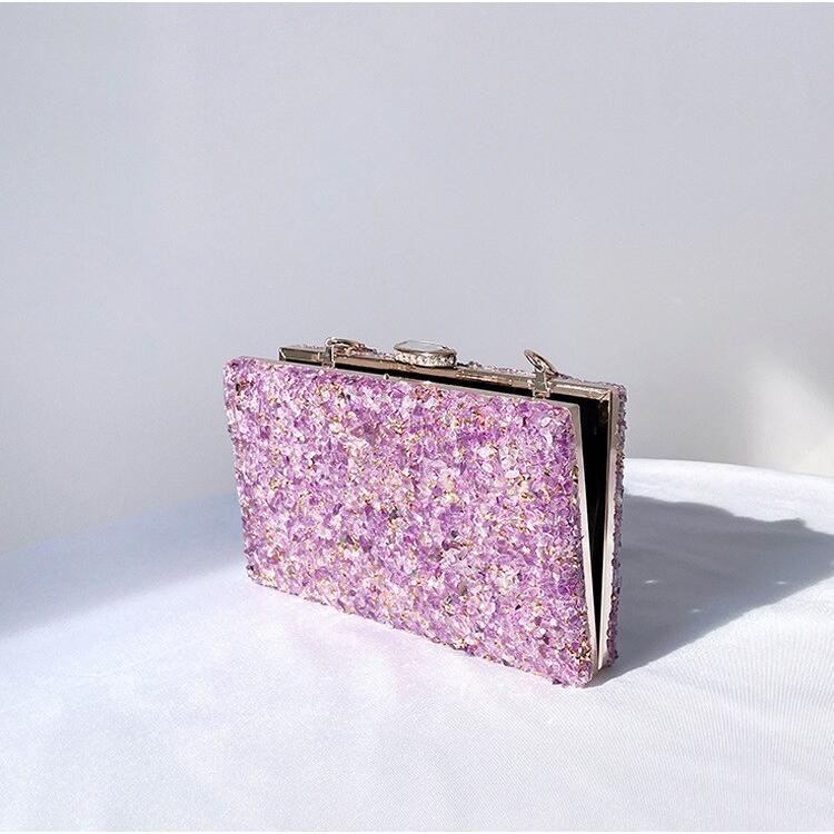 Jeweled Handbag 2022 New Stone Pattern Acrylic Evening Bag Crossbody