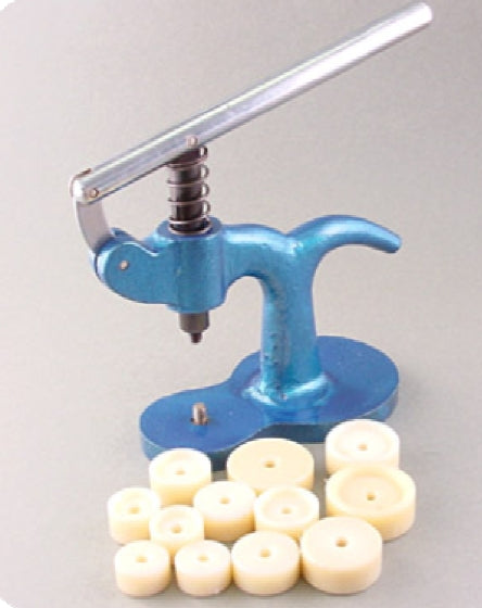 Pressa con 12 tasselli per orologi con fondello a pressione / 12 dowels press to close pressure back watches-0