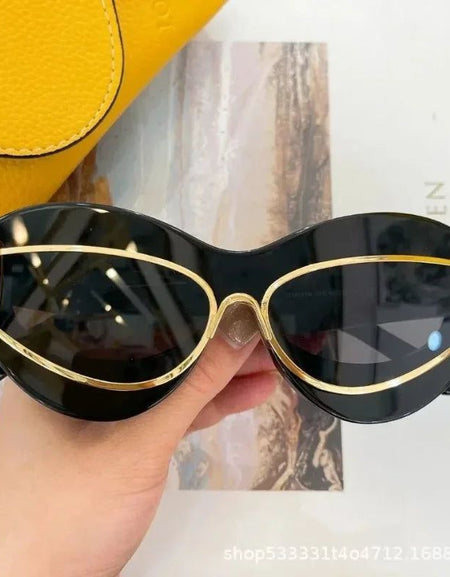 Cat Eye UV400 Outdoor Protection Double Frame sunglasses