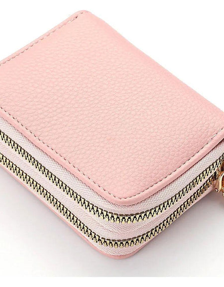 Women Zipper Short Style Purse Wallet