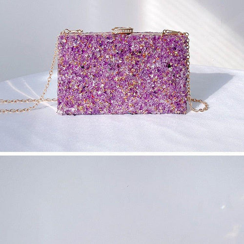 Load image into Gallery viewer, Jeweled Handbag 2022 New Stone Pattern Acrylic Evening Bag Crossbody
