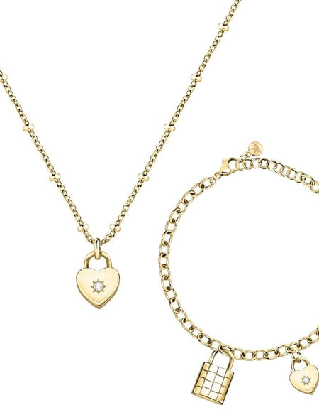 MORELLATO GIOIELLI Mod. ABBRACCIO Necklace + Bracelet Special Pack-0