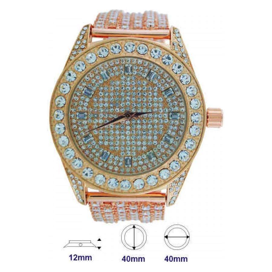 Watch with Crystal Band