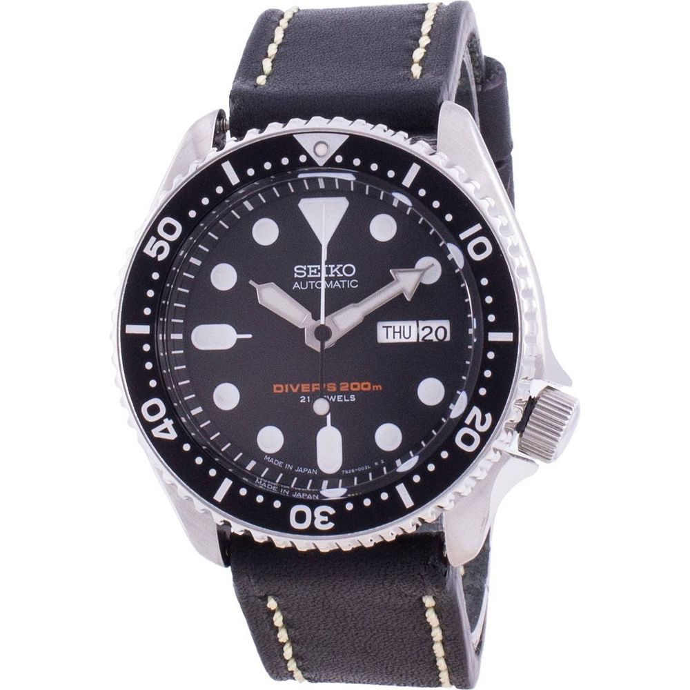 Seiko Automatic Diver's Black Dial SKX007J1-var-LS16 - Supreme Craftsmanship for the Discerning Gentleman