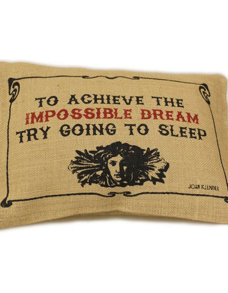 CUSCINI LETTERARI - Copricuscino in Juta lavata / Juta washed pillow case IMPOSSIBLE - Size 38x25cm-0