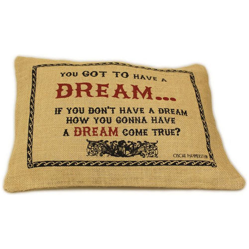 Load image into Gallery viewer, CUSCINI LETTERARI - Copricuscino in Juta lavata / Juta washed pillow case DREAM - Size 38x25cm-0
