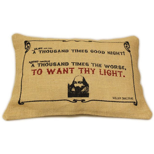 Load image into Gallery viewer, CUSCINI LETTERARI - Copricuscino in Juta lavata / Juta washed pillow case WANT THY LIGHT - Size 38x25cm-0
