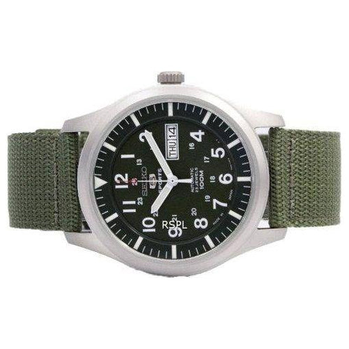 Load image into Gallery viewer, Seiko 5 Military Automatic Sports SNZG09 SNZG09K1 SNZG09K Men&#39;s Watch - Green Dial
