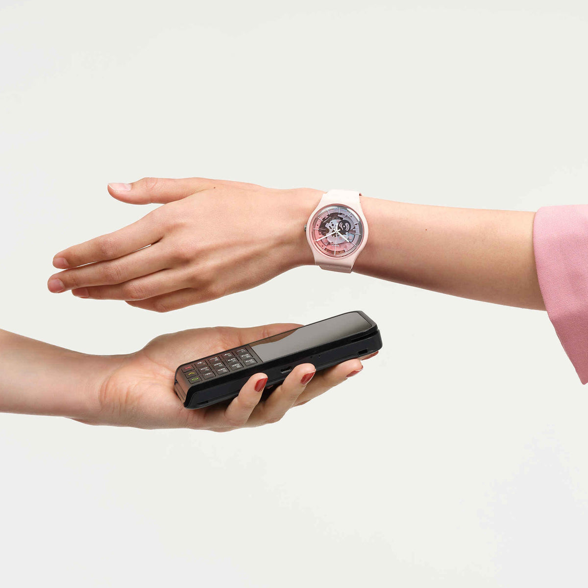 SWATCH Mod. FLEETINGLY PINK PAY!-2