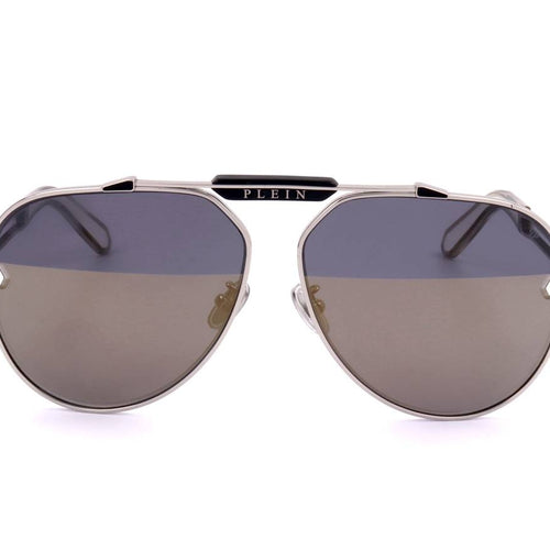 Load image into Gallery viewer, PHILIPP PLEIN SUNGLASSES Mod. SPP048M SHINY PALLADIUM-1
