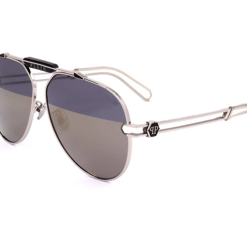 Load image into Gallery viewer, PHILIPP PLEIN SUNGLASSES Mod. SPP048M SHINY PALLADIUM-0
