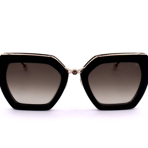 Load image into Gallery viewer, PHILIPP PLEIN SUNGLASSES Mod. SPP097S SHINY DARK BLACK-1
