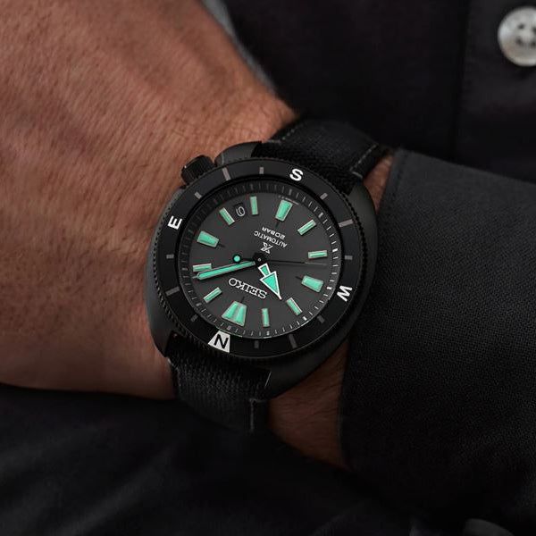 SEIKO PROSPEX Mod. DIVERS - BLACK SERIE NIGHT VISION TORTUGA AUTOMATIC - LIMITED EDITION-3