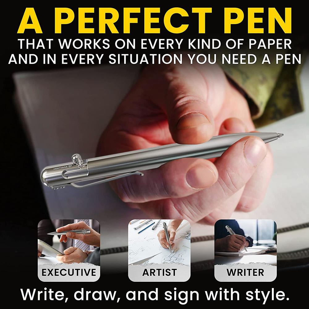 Stainless Steel - Bolt Action Pen by Bastion®