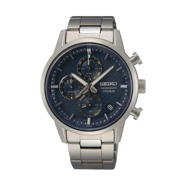 SEIKO Mod. CHRONOGRAPH DATE TITANIUM - PETROL BLUE-0