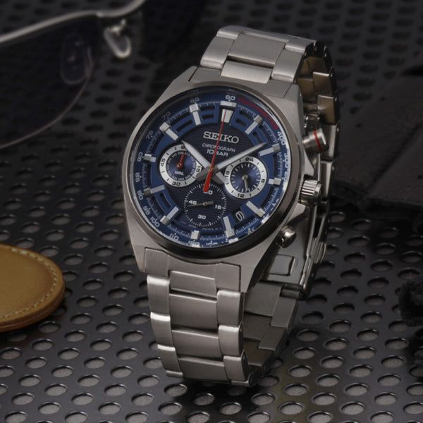 SEIKO Mod. CHRONOGRAPH - PETROL BLUE-2