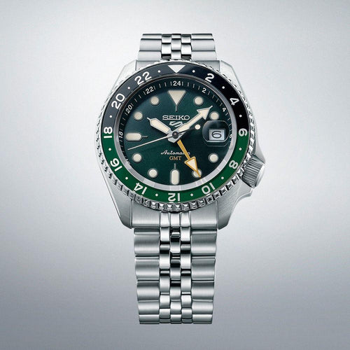 Load image into Gallery viewer, SEIKO 5 Mod. SPORTS AUTOMATIC GMT - FOREST GREEN-5
