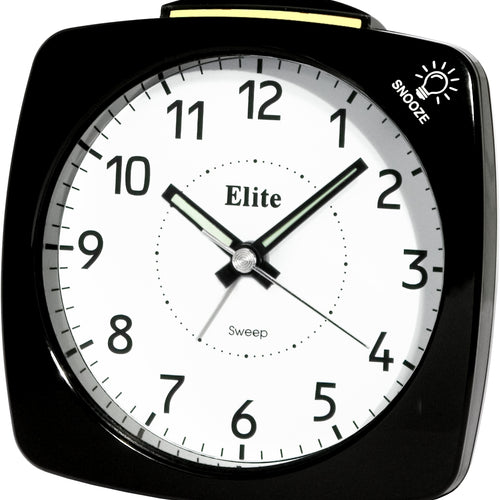 Load image into Gallery viewer, ELITE Sveglia silent con luce e snooze - NERO - Silent alarm clock with light and snooze - BLACK-0

