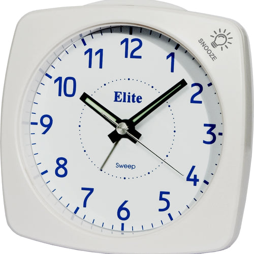 Load image into Gallery viewer, ELITE Sveglia silent con luce e snooze - BIANCO - Silent alarm clock with light and snooze - WHITE-0
