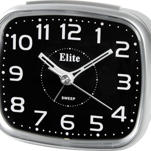 Load image into Gallery viewer, ELITE Sveglia silent con luce LED e snooze - ARGENTO - Silent alarm clock with LED light and snooze - SILVER-0
