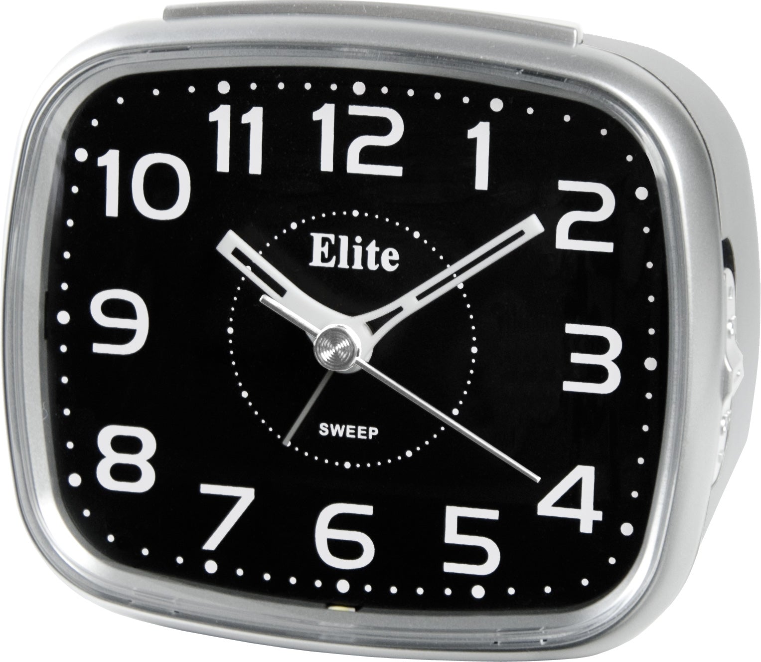 ELITE Sveglia silent con luce LED e snooze - ARGENTO - Silent alarm clock with LED light and snooze - SILVER-0