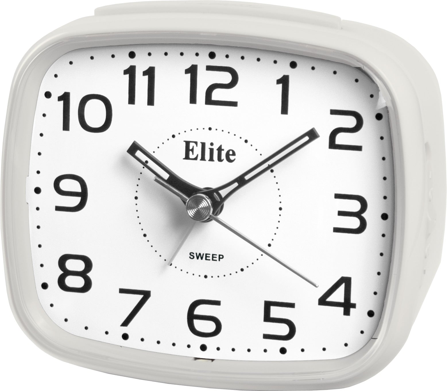 ELITE Sveglia silent con luce LED e snooze - BIANCO - Silent alarm clock with LED light and snooze - WHITE-0