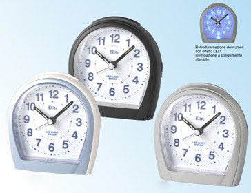 ELITE SVEGLIA ANALOGICA NERA / BLACK ALARM CLOCK-0