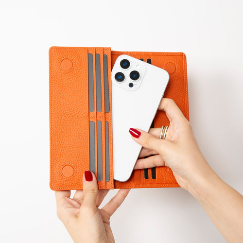 Load image into Gallery viewer, Sedona Leather Unisex Wallet – Genuine Leather Wallet with Phone Pocket &amp; Card Organizer-0
