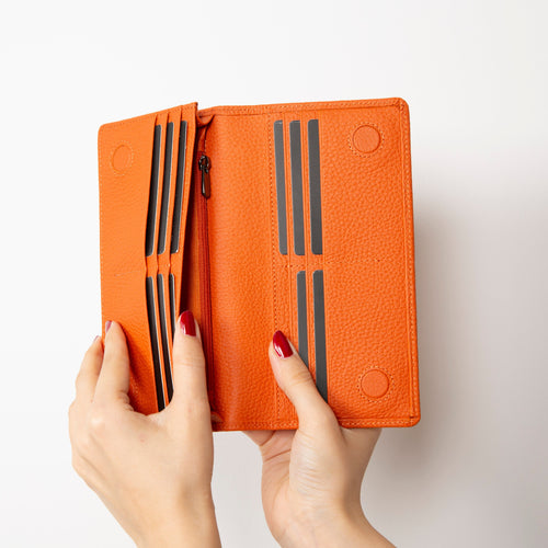 Load image into Gallery viewer, Sedona Leather Unisex Wallet – Genuine Leather Wallet with Phone Pocket &amp; Card Organizer-2
