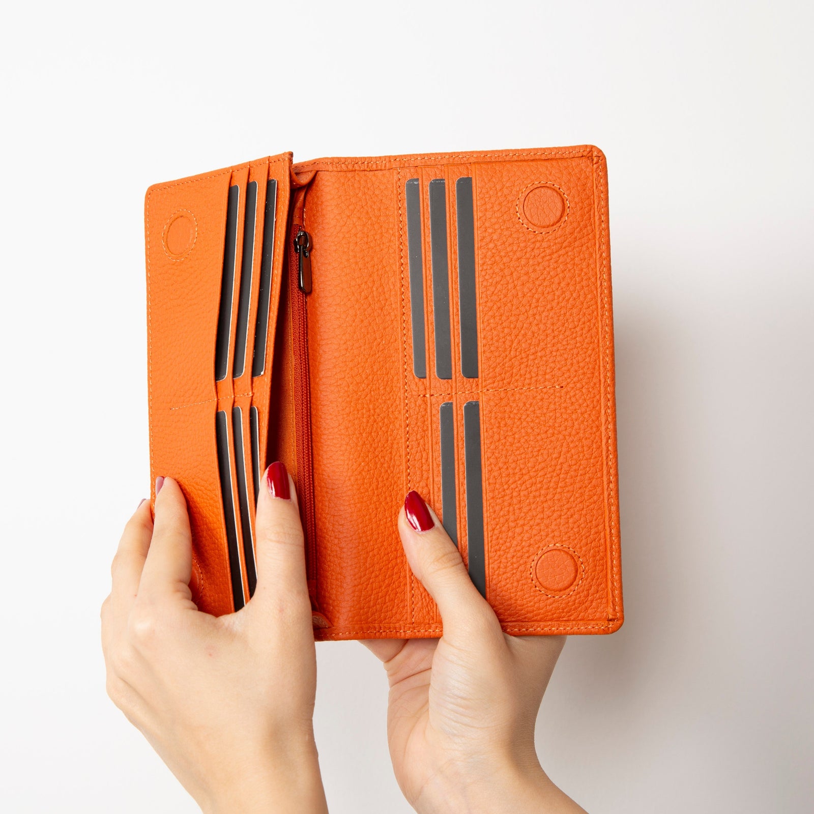 Sedona Leather Unisex Wallet – Genuine Leather Wallet with Phone Pocket & Card Organizer-2