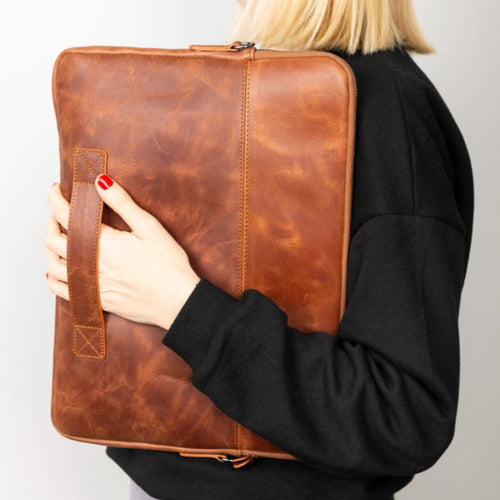 Load image into Gallery viewer, Leeds Leather Laptop / Tablet Sleeve-4
