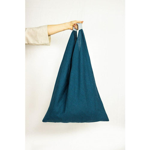 Load image into Gallery viewer, Moss Green linen triangle bag
