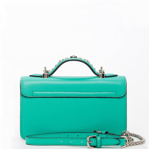 Load image into Gallery viewer, SUSU The Hollywood Green Purse with Studs
