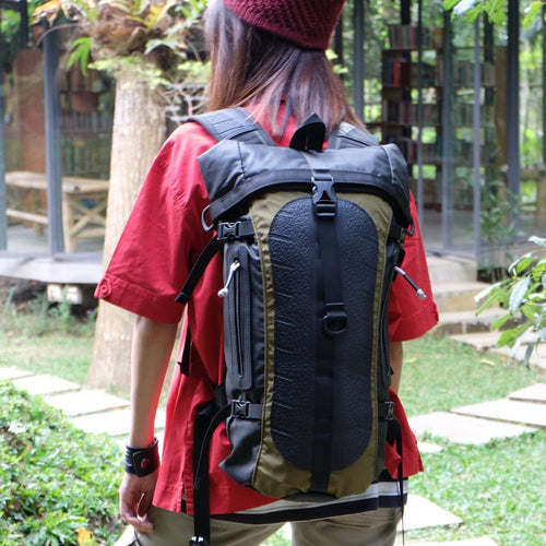 Load image into Gallery viewer, Soldier Water Resistant Vegan Backpack with Laptop Compartment
