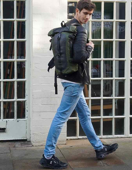 Soldier Water Resistant Vegan Backpack with Laptop Compartment