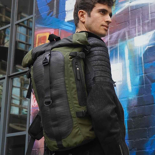 Load image into Gallery viewer, Soldier Water Resistant Vegan Backpack with Laptop Compartment
