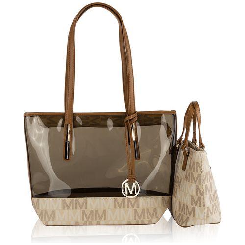 Load image into Gallery viewer, Tayla 2 PC Tote &amp; Mini Handbag Vegan Leather Women
